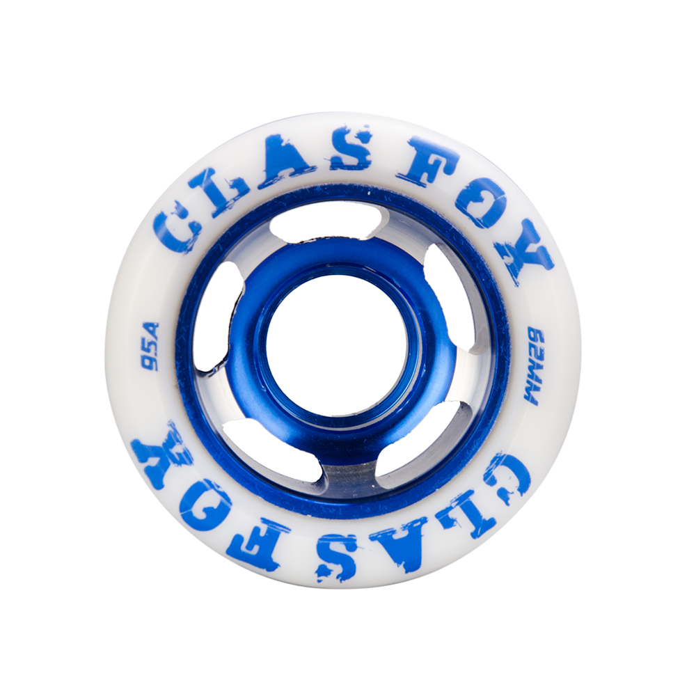 CLAS FOX 95A Speed/Derby Wheels Aluminum Roller Skate Wheels Outdoor Roller Replacement Wheel Set of 8 