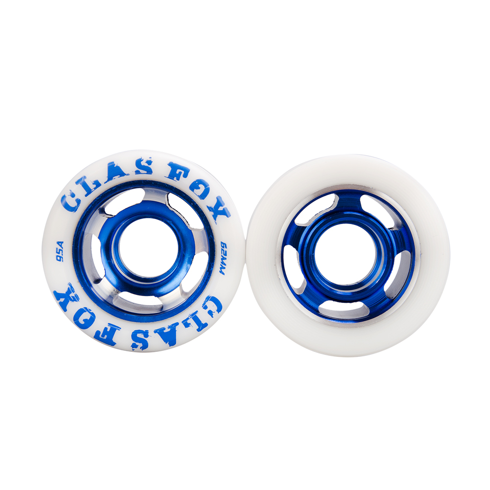Set of 8 CLAS FOX 95A Speed/Derby Wheels Aluminum Roller Skate Wheels Outdoor Roller Replacement Wheel 