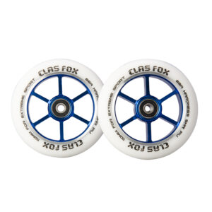 CLAS FOX 5V One Pair 100mm Pro Stunt Scooter Wheels with ABEC-9 Bearings CNC Metal Core 2pcs 