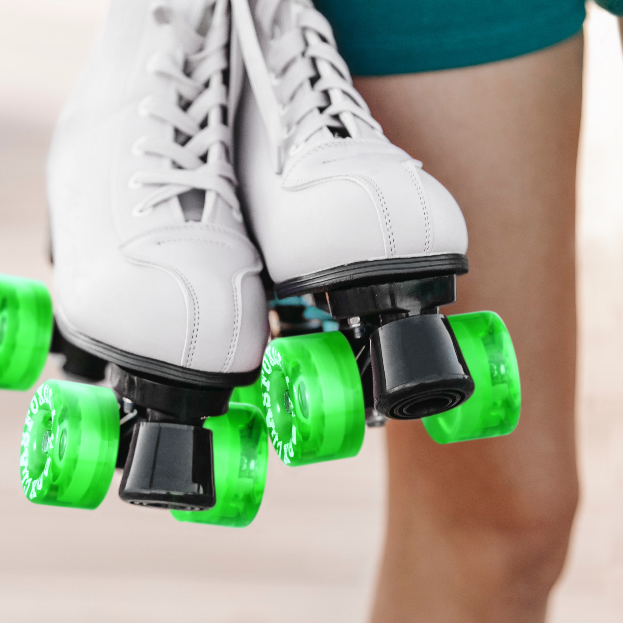 CLAS FOX 78A Indoor or Outdoor 65x35mm Quad Roller Skate Wheels with ABEC-9 Bearings 8 Pcs (Emerald Green) - Image 6