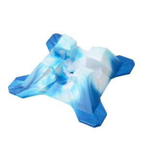 Pro Scooter Stand Fits Scooters with 95mm to 120mm Scooter Wheels (Blue and White)