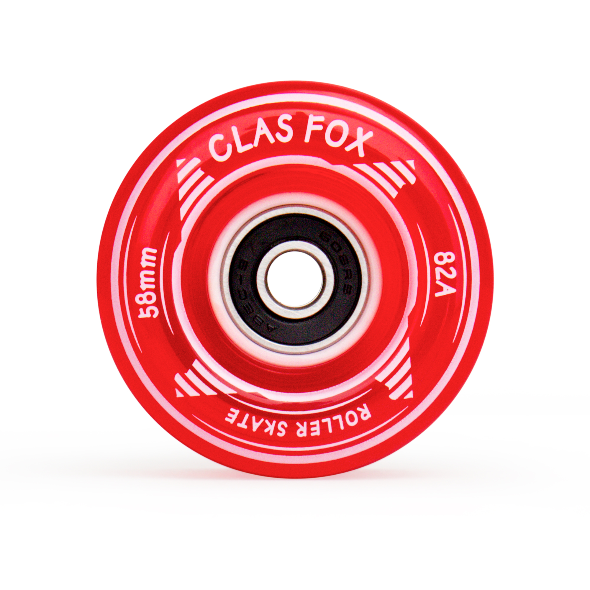 CLAS FOX Roller Skate Wheels Outdoor or Indoor 58mm32mm 82A Replacement Accessories Suitable for Outdoor or Indoor (Set of 8) (Red) - Image 5