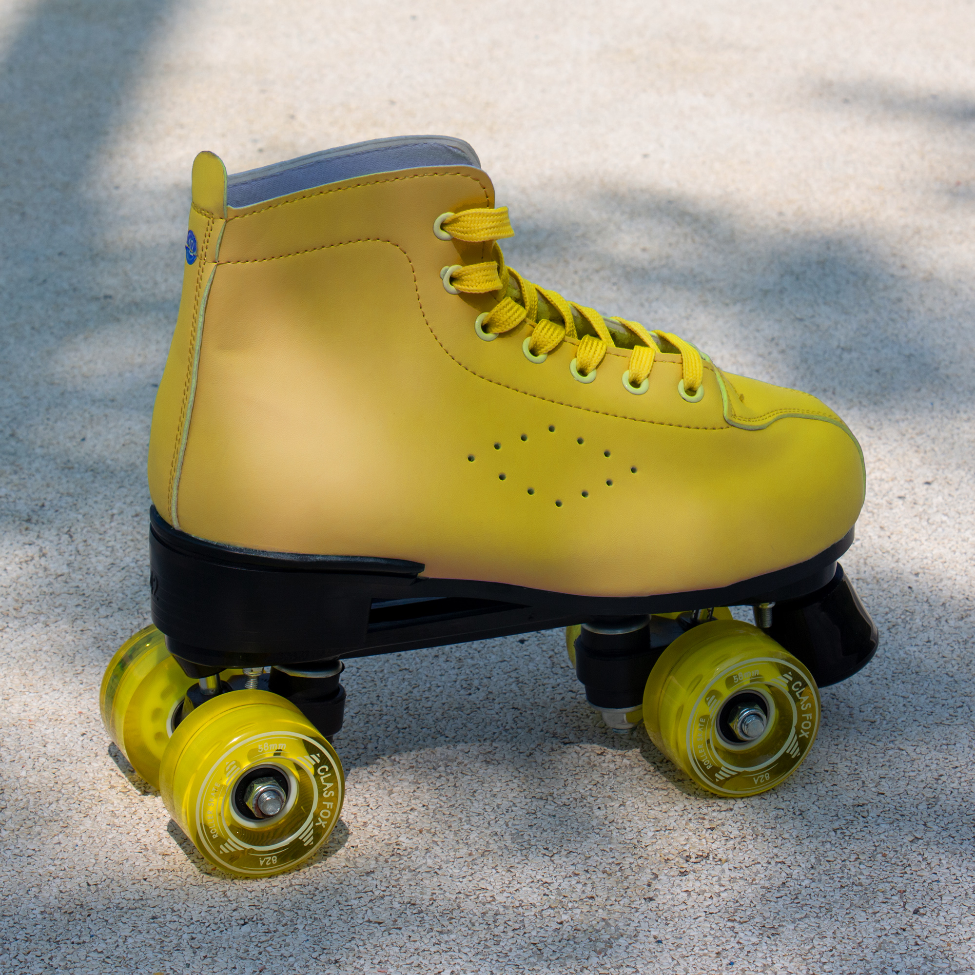 CLAS FOX Roller Skate Wheels Outdoor or Indoor 58mm32mm 82A Replacement Accessories Suitable for Outdoor or Indoor (Set of 8) (Yellow) - Image 7