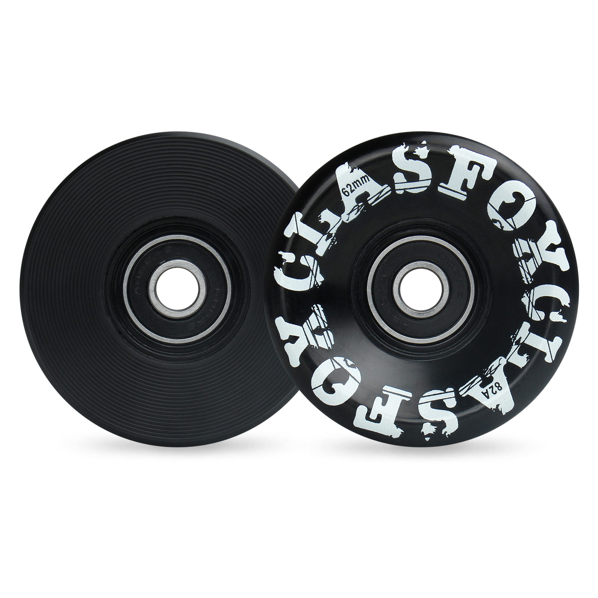 CLAS FOX Quad Roller Skate Wheels 8 Pack with Bearing Installed for Double Row Skating, Replacement Wheels Suitable for Outdoor or Indoor (Black) - Image 4