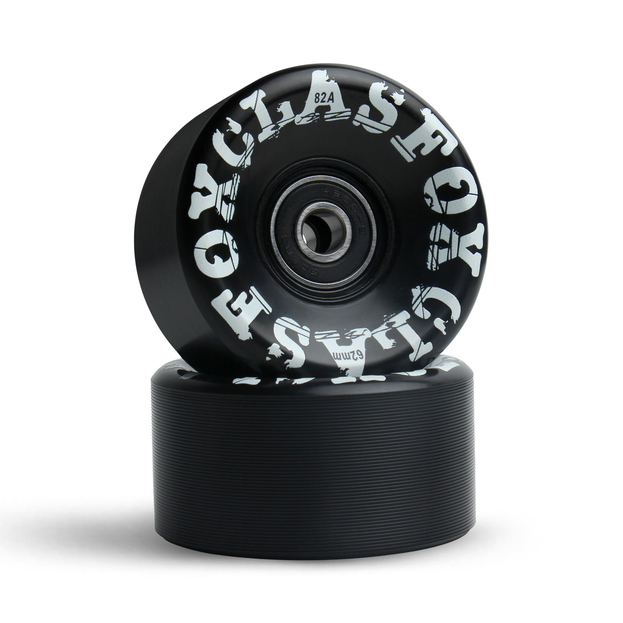 CLAS FOX Quad Roller Skate Wheels 8 Pack with Bearing Installed for Double Row Skating, Replacement Wheels Suitable for Outdoor or Indoor (Black) - Image 6